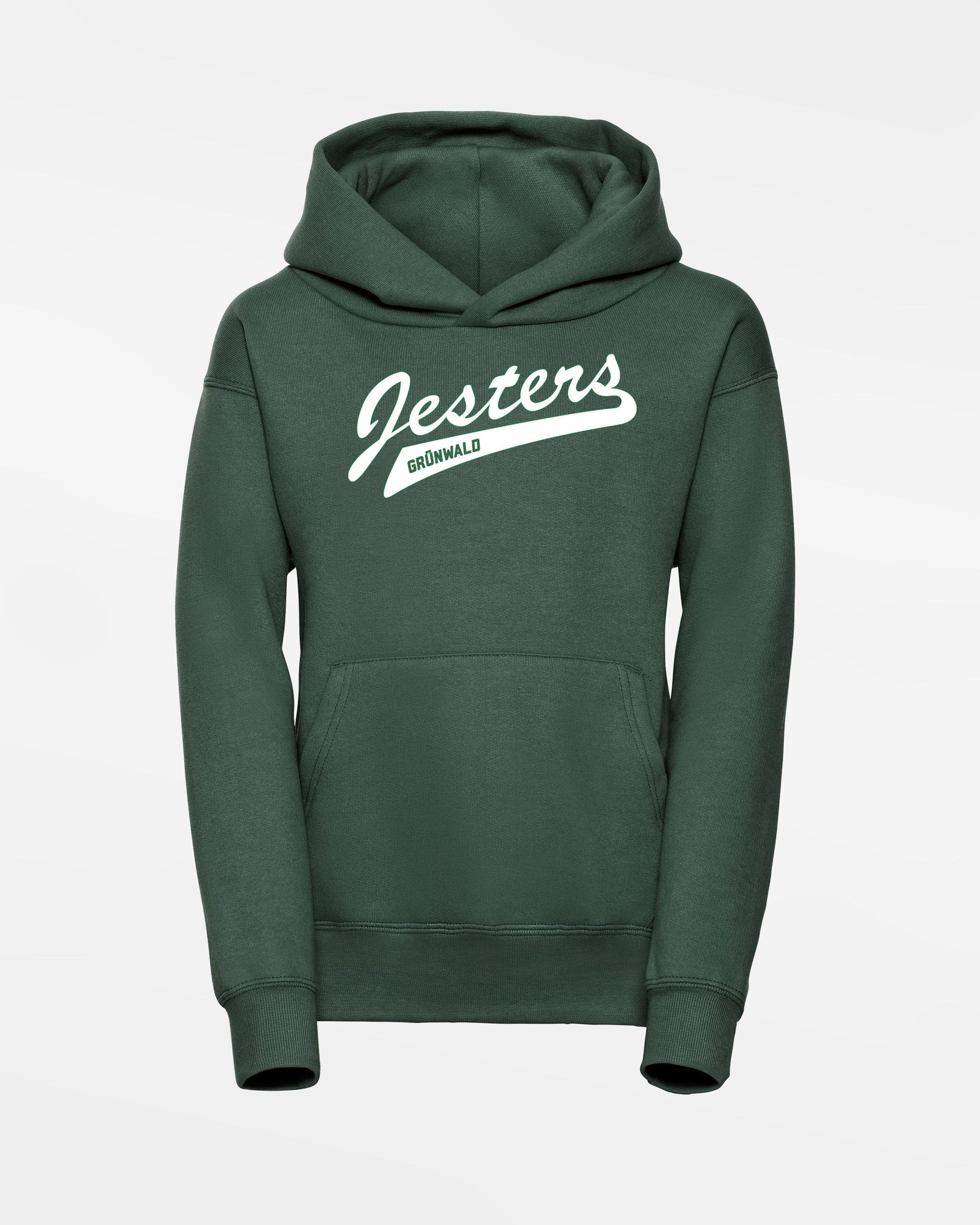 Russell Kids Basic Hoodie "Grünwald Jesters", Script, dunkelgrün-DIAMOND PRIDE