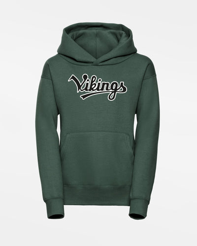 Russell Kids Basic Hoodie „Kufstein Vikings“, Script, dunkelgrün-DIAMOND PRIDE