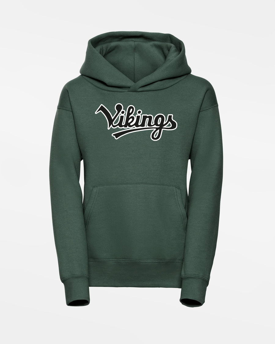 Russell Kids Basic Hoodie „Kufstein Vikings“, Script, dunkelgrün-DIAMOND PRIDE