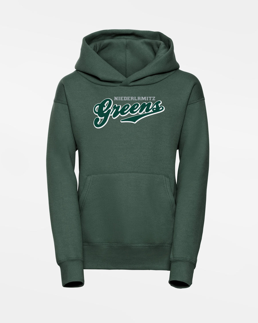 Russell Kids Basic Hoodie "Niederlamitz Greens", Script, dunkelgrün-DIAMOND PRIDE
