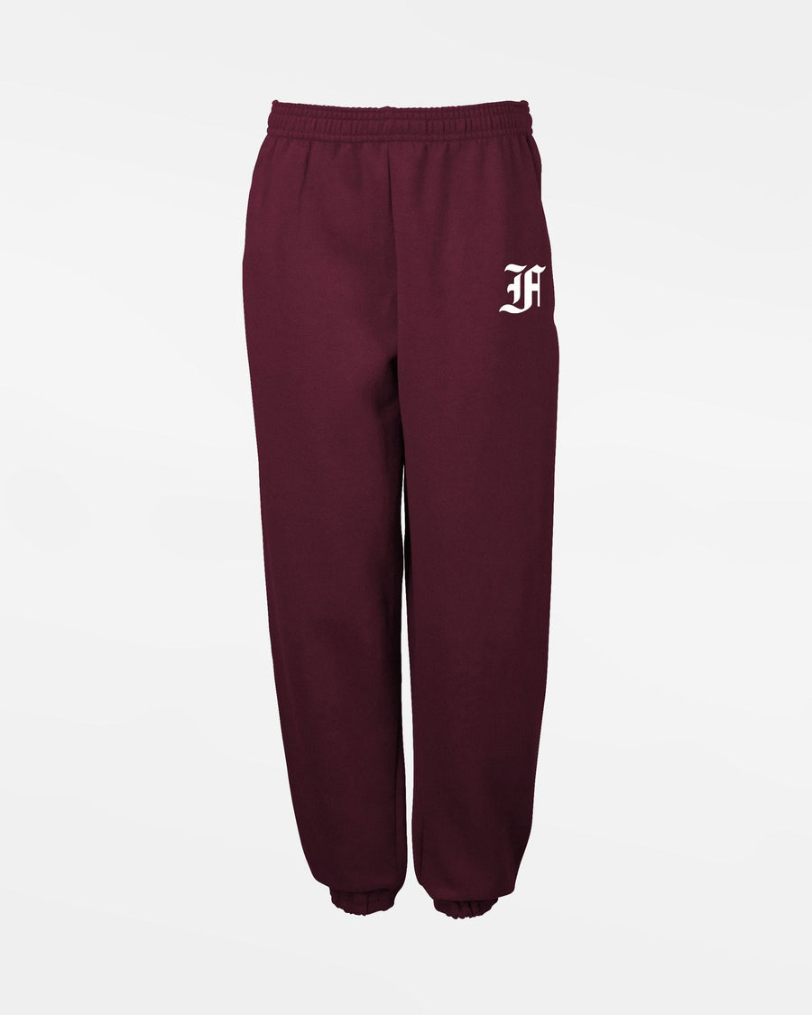 Russell Kids Basic Sweatpants mit Seitentaschen, "Berlin Flamingos", F, burgundy-DIAMOND PRIDE