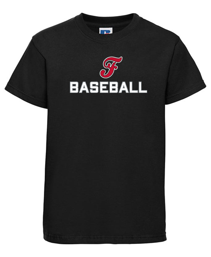 Russell Kids Basic T-Shirt "Frankfurt Eagles", F & Baseball, schwarz-DIAMOND PRIDE