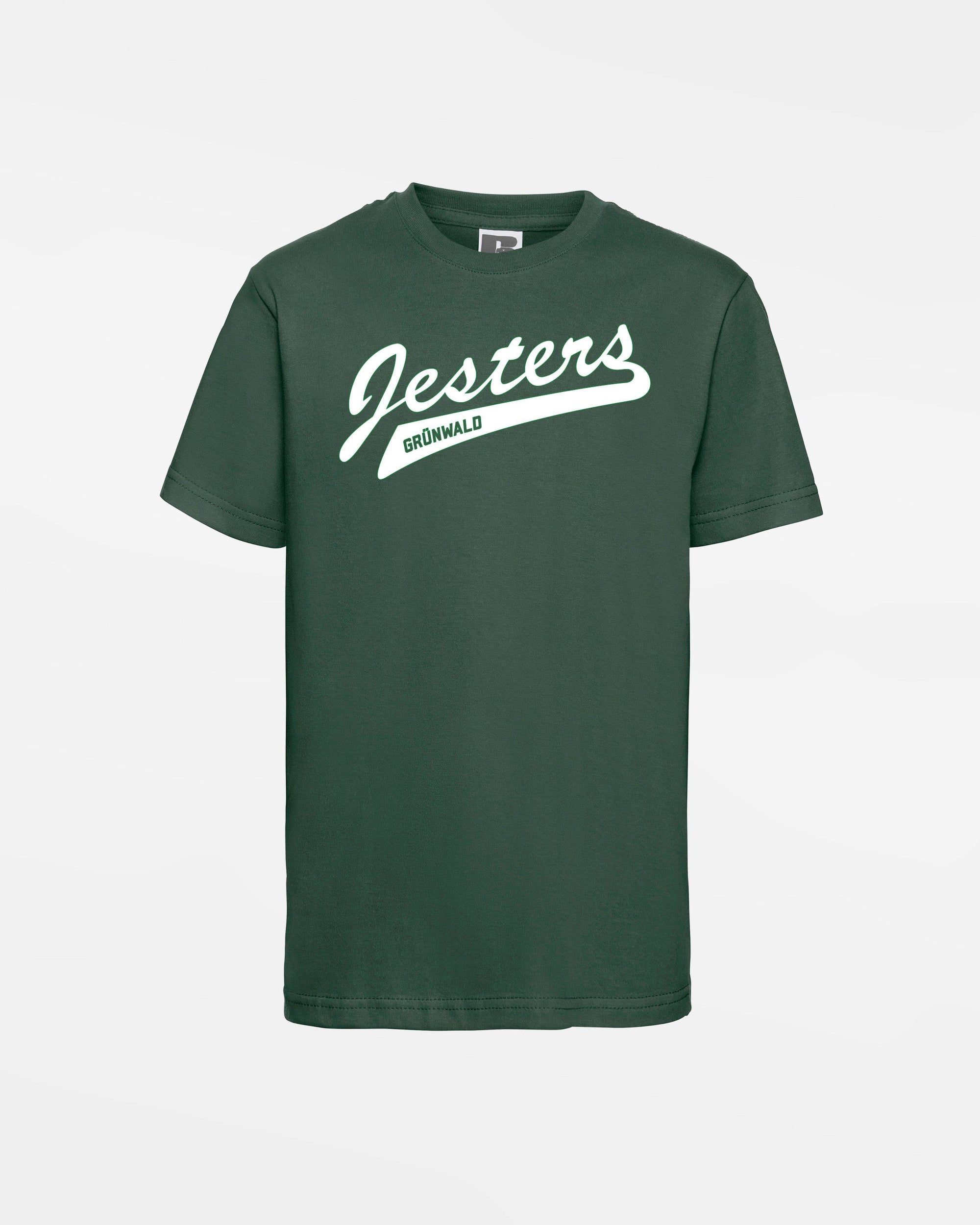 Russell Kids Basic T-Shirt "Grünwald Jesters", Script, dunkelgrün-DIAMOND PRIDE