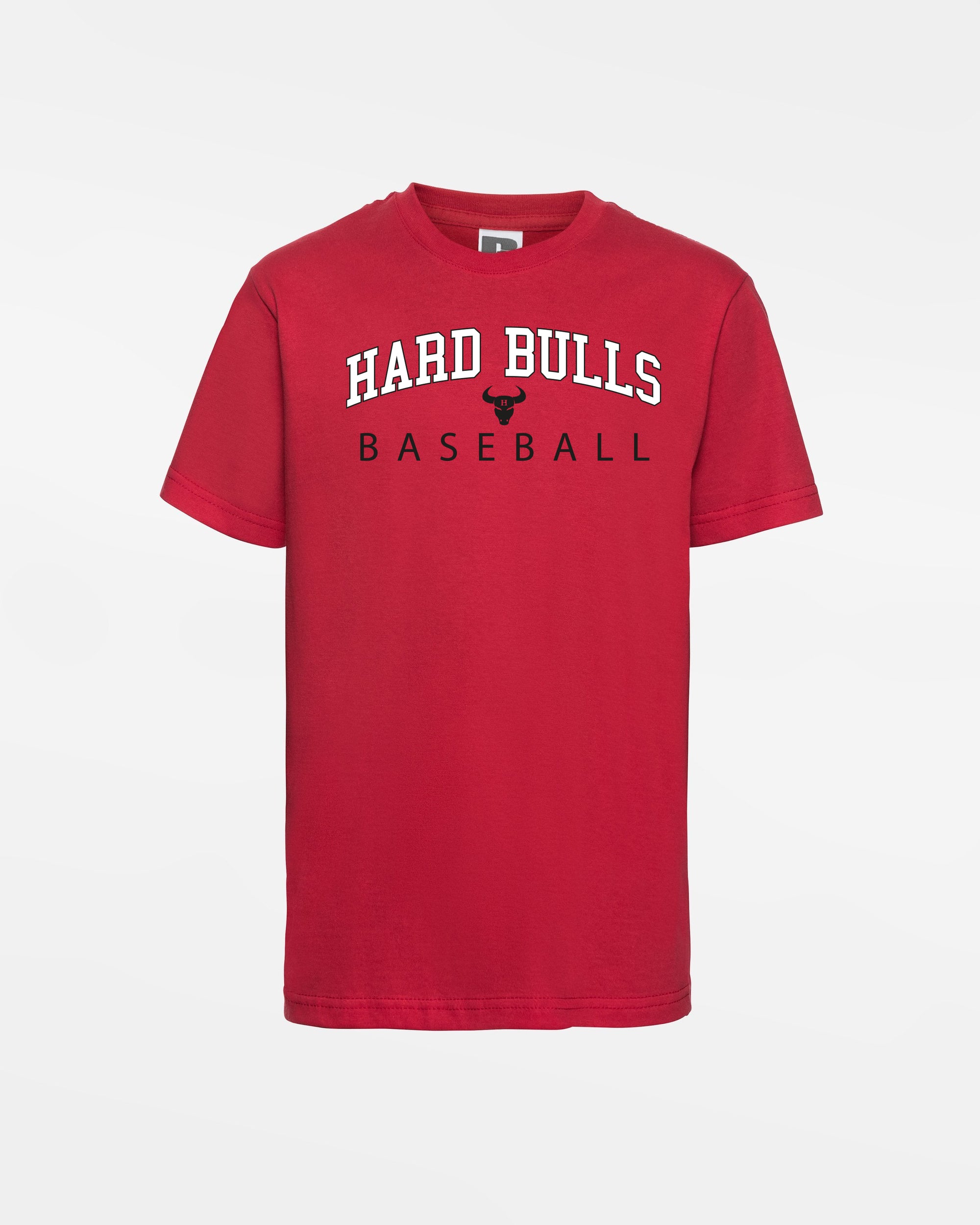 Russell Kids Basic T-Shirt "Hard Bulls", City Baseball, rot-DIAMOND PRIDE