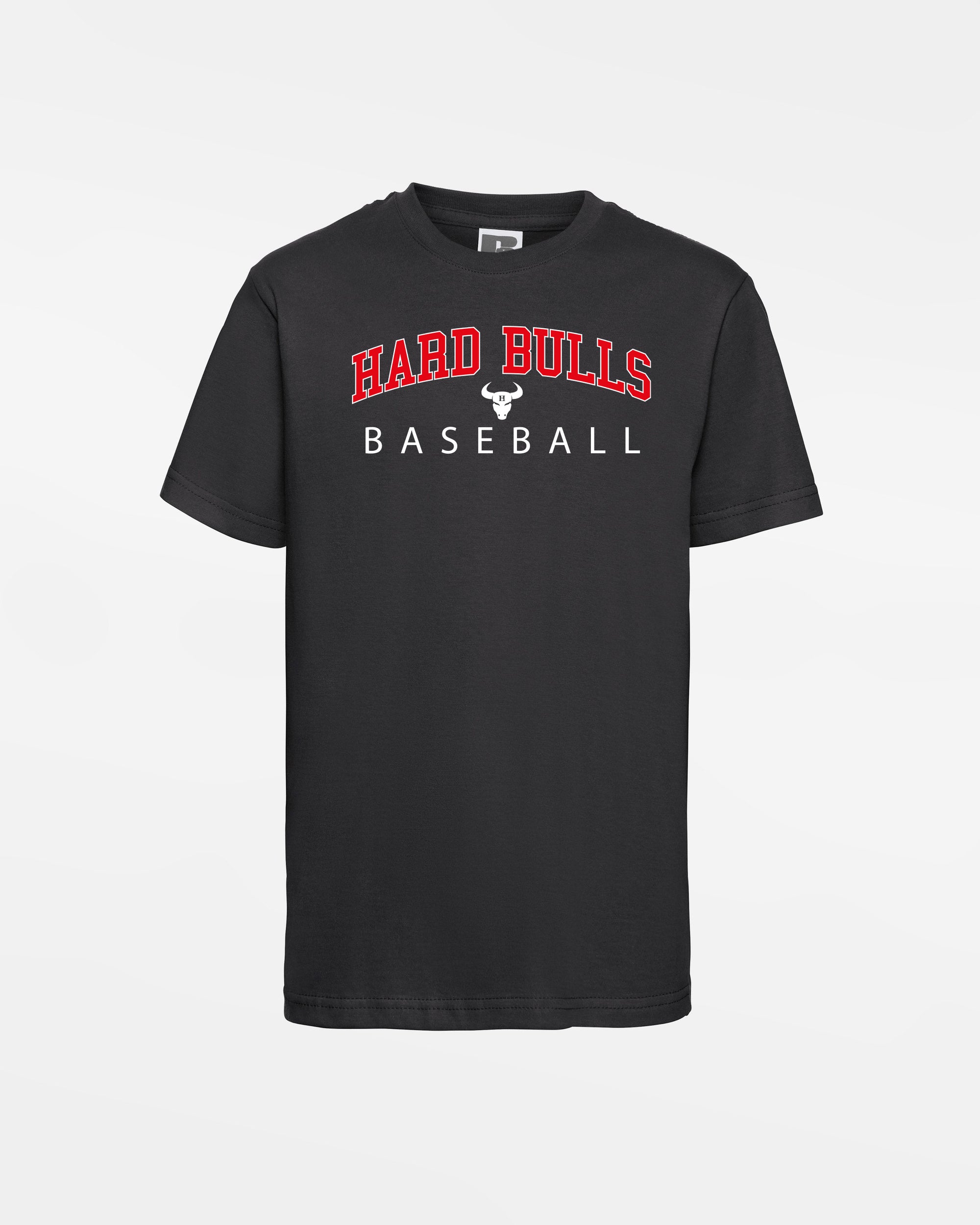 Russell Kids Basic T-Shirt "Hard Bulls", City Baseball, schwarz-DIAMOND PRIDE