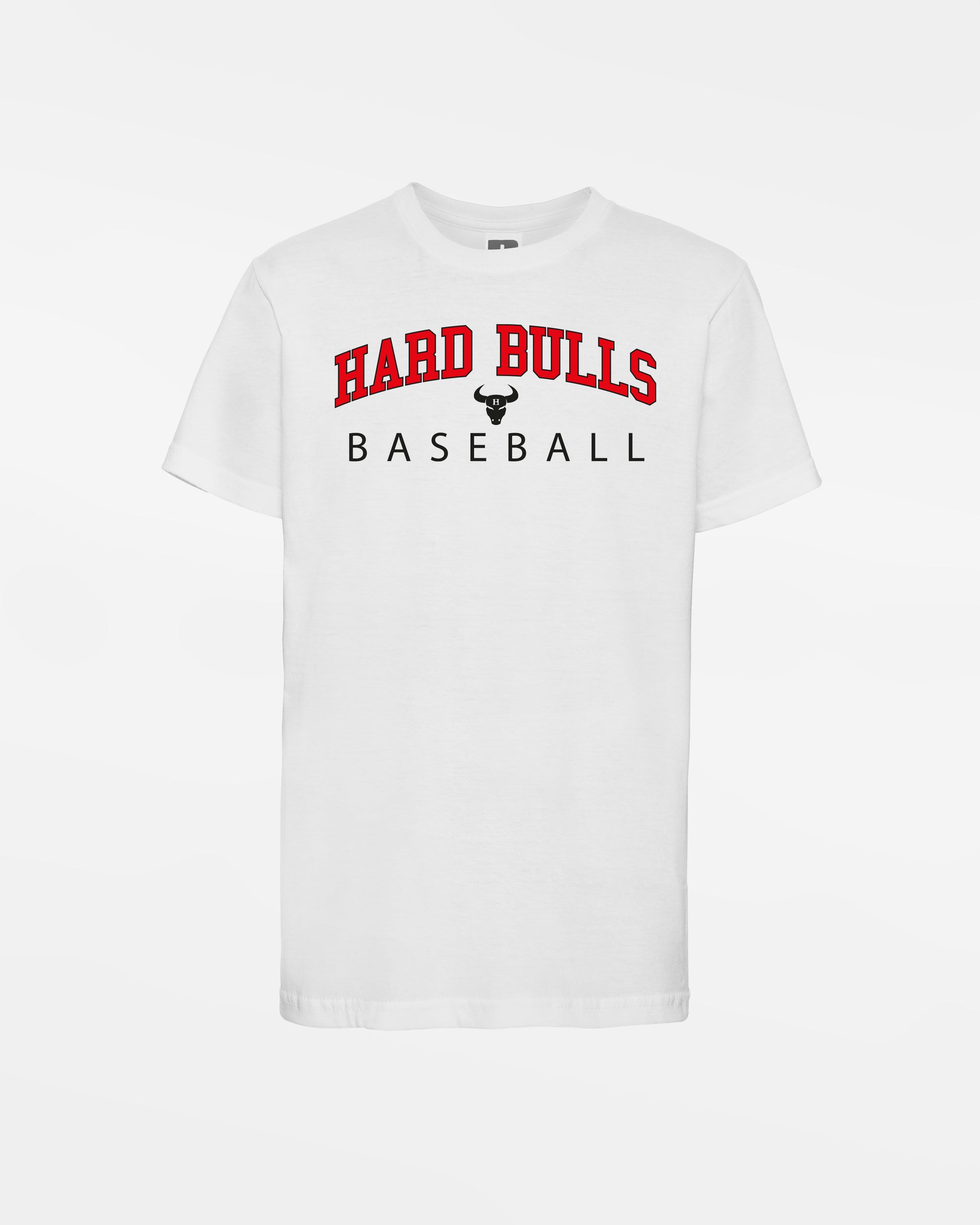 Russell Kids Basic T-Shirt "Hard Bulls", City Baseball, weiss-DIAMOND PRIDE