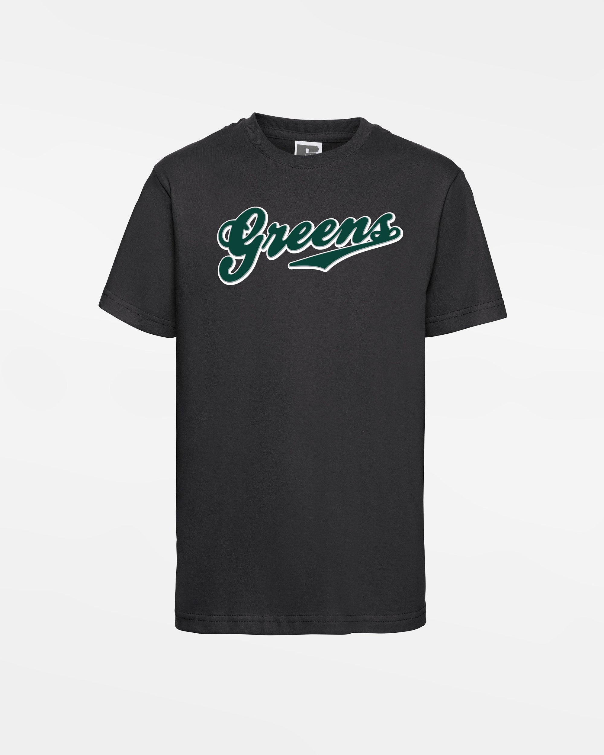 Russell Kids Basic T-Shirt "Niederlamitz Greens", Logo, schwarz-DIAMOND PRIDE