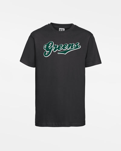 Russell Kids Basic T-Shirt "Niederlamitz Greens", Logo, schwarz-DIAMOND PRIDE