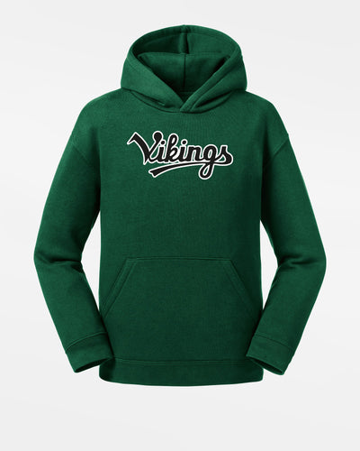Russell Kids Premium Heavy Hoodie „Kufstein Vikings“, Script, dunkelgrün-DIAMOND PRIDE