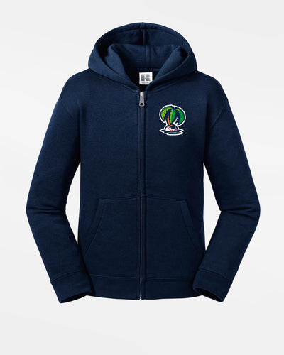 Russell Kids Premium Heavy Zip-Hoodie "Munich Caribes", Palme, navy blau-DIAMOND PRIDE