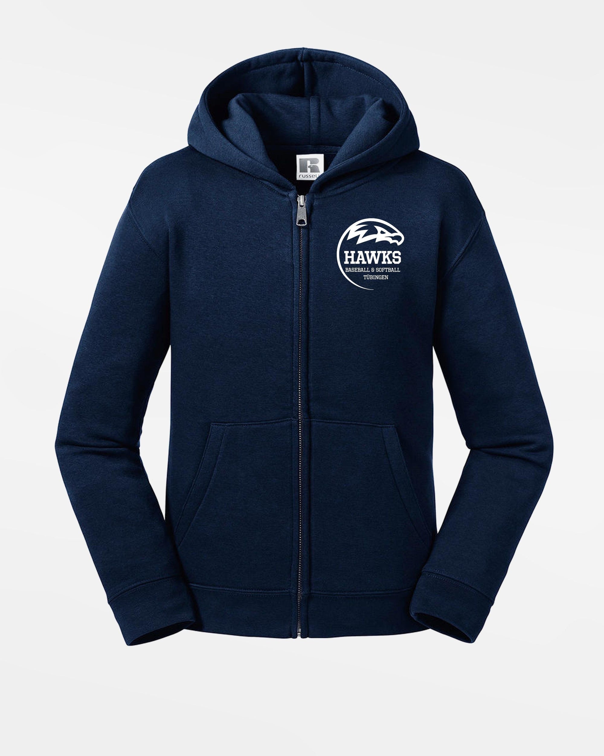 Russell Kids Premium Heavy Zip-Hoodie "Tübingen Hawks", Crest, navy blau-DIAMOND PRIDE
