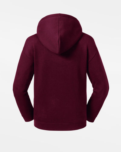 Russell Kids Premium Heavy Zip-Hoodie "Tübingen Hawks", H, maroon rot-DIAMOND PRIDE