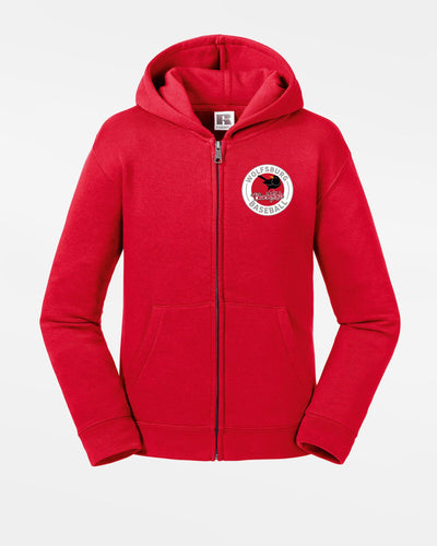 Russell Kids Premium Heavy Zip-Hoodie "Wolfsburg Blackbirds", Crest, rot-DIAMOND PRIDE