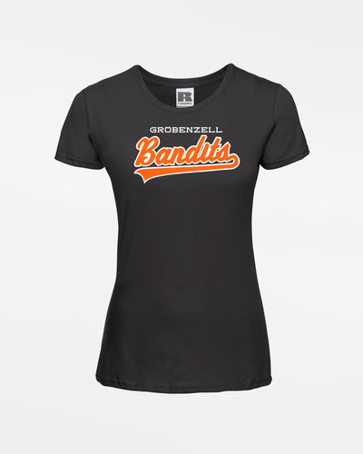 Russell Ladies Basic T-Shirt "Gröbenzell Bandits", City, schwarz-DIAMOND PRIDE