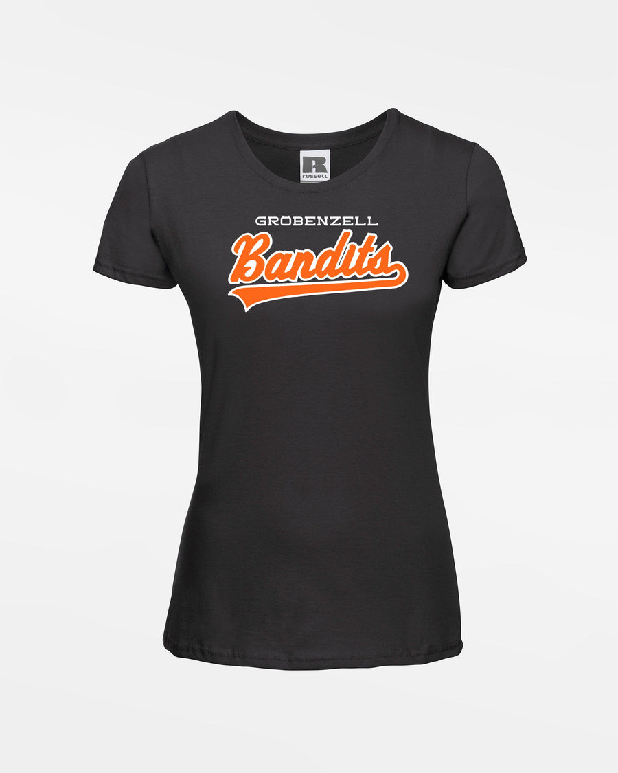 Russell Ladies Basic T-Shirt "Gröbenzell Bandits", City, schwarz-DIAMOND PRIDE