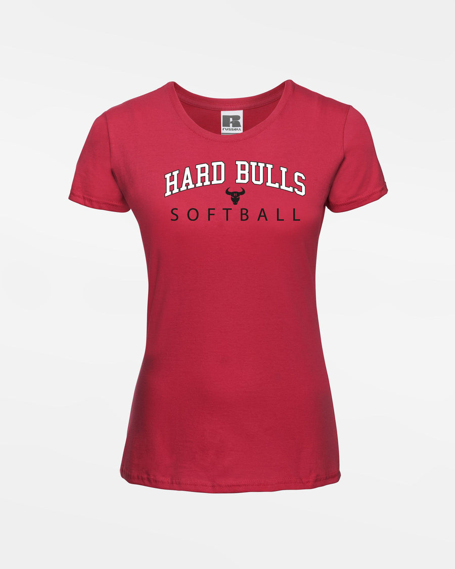 Russell Ladies Basic T-Shirt "Hard Bulls", City Softball, rot-DIAMOND PRIDE
