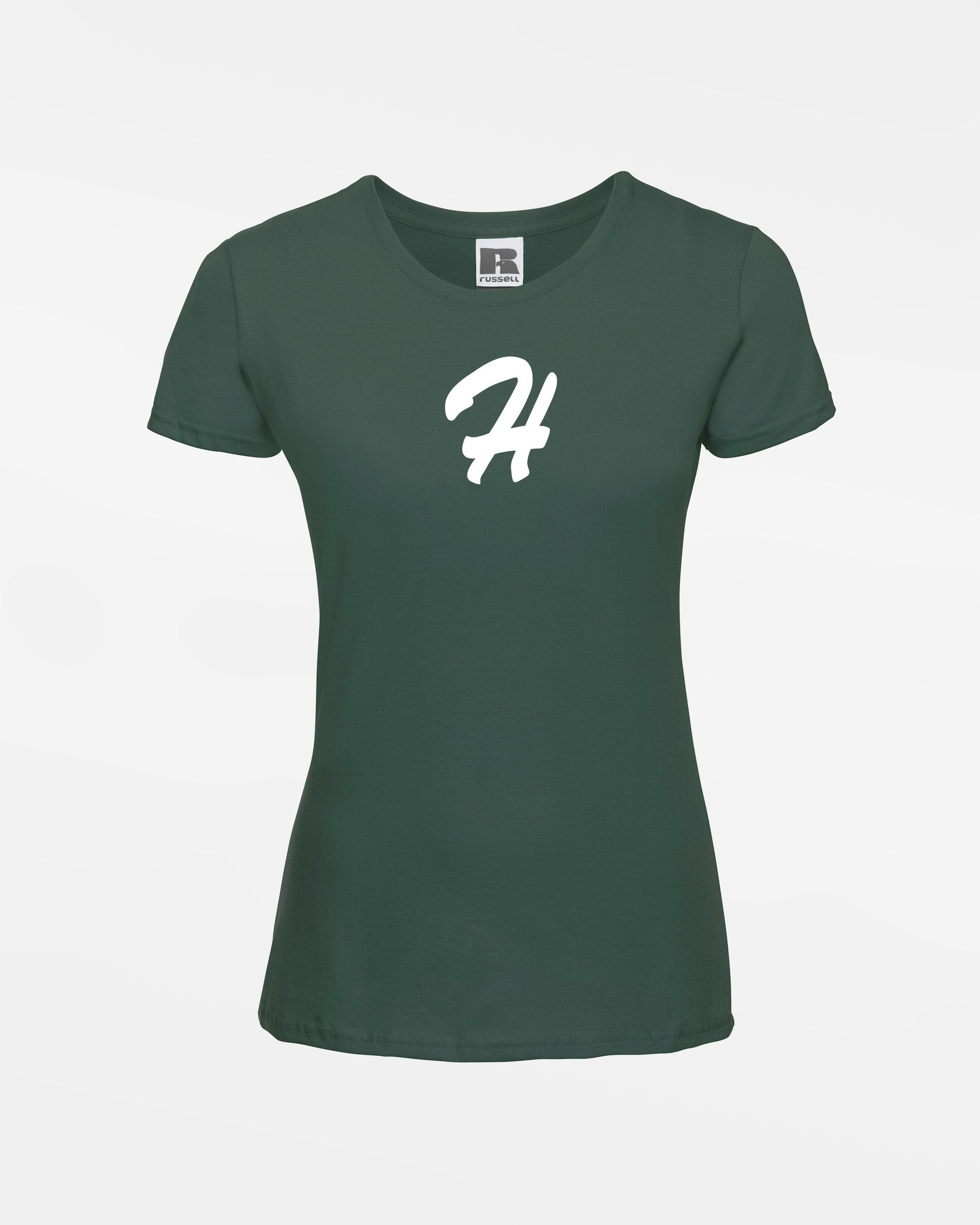 Russell Ladies Basic T-Shirt "Herrenberg Wanderers", H, dunkelgrün-DIAMOND PRIDE