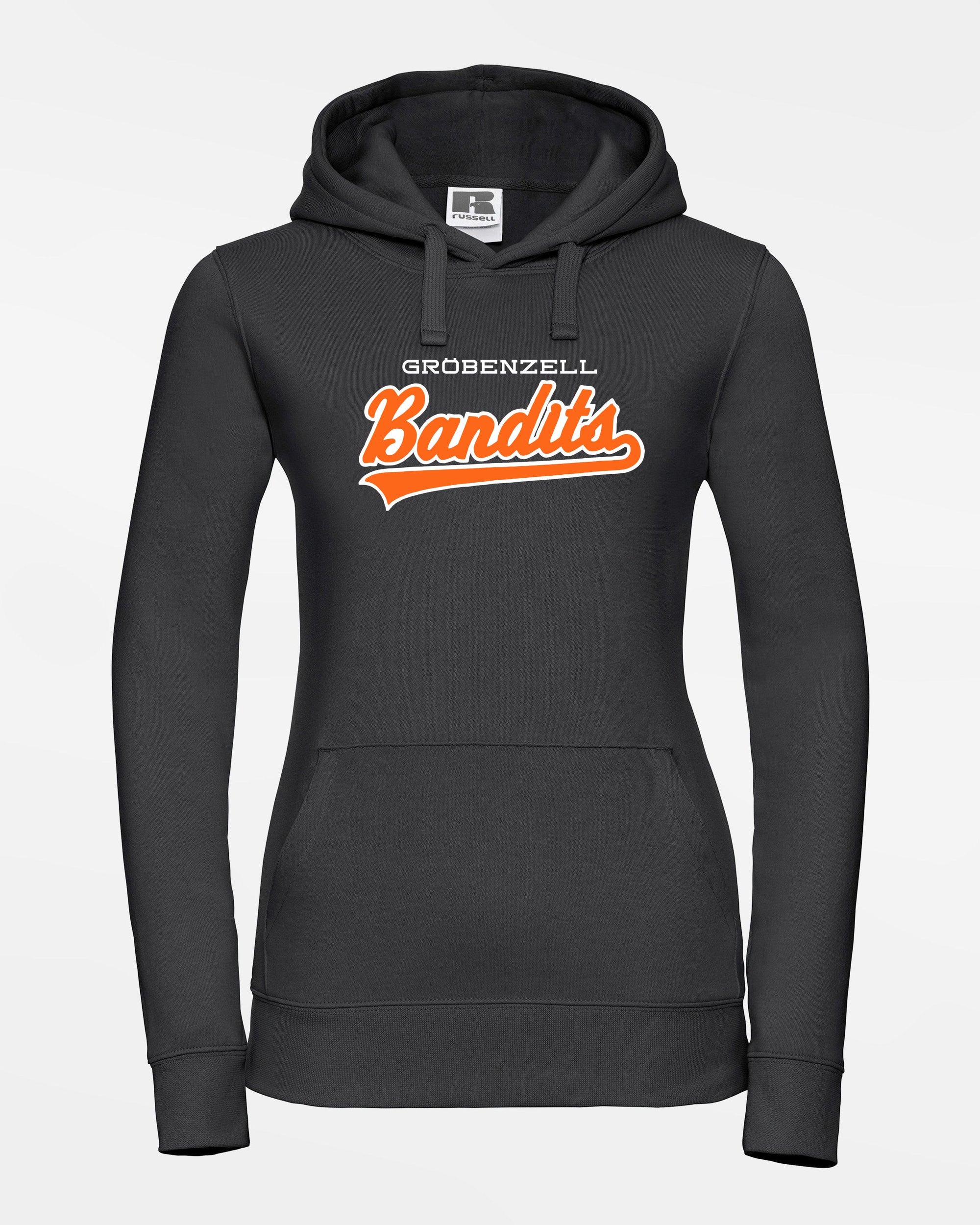 Russell Ladies Premium Heavy Hoodie "Gröbenzell Bandits", City, schwarz-DIAMOND PRIDE