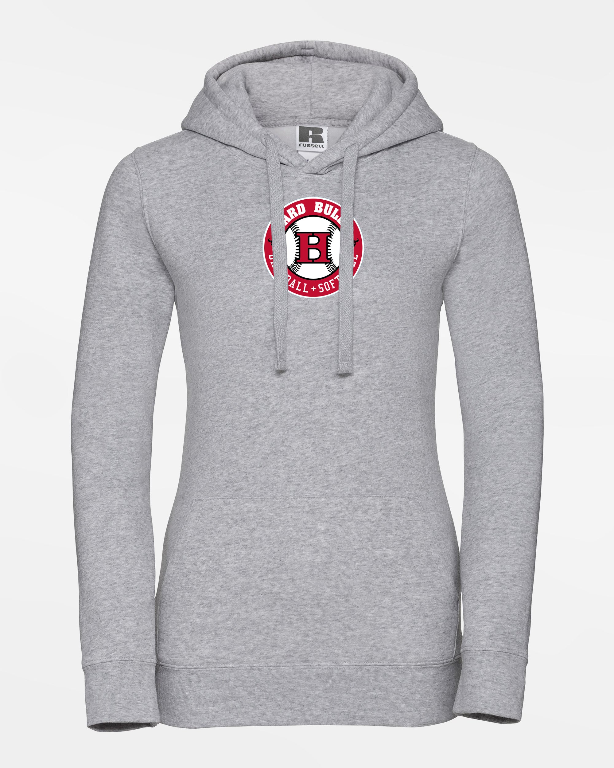 Russell Ladies Premium Heavy Hoodie "Hard Bulls", Crest, heather grau-DIAMOND PRIDE