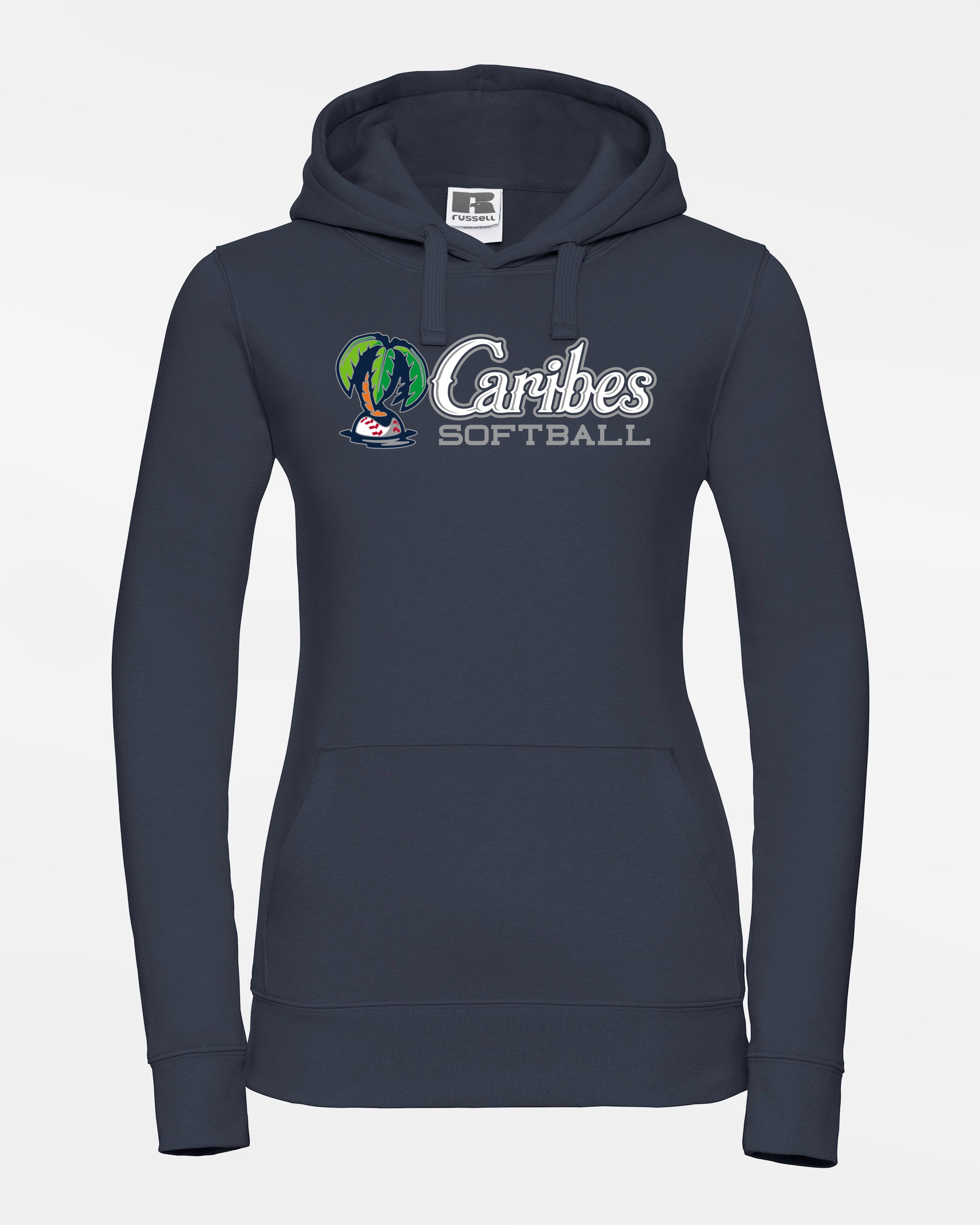 Russell Ladies Premium Heavy Hoodie "Munich Caribes", Softball, navy blau-DIAMOND PRIDE