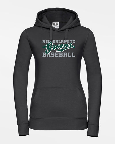Russell Ladies Premium Heavy Hoodie "Niederlamitz Greens", Primary Logo, schwarz-DIAMOND PRIDE