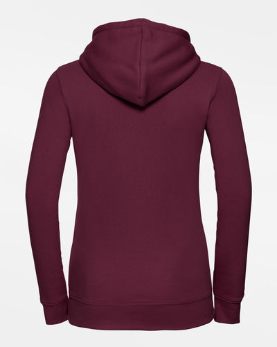 Russell Ladies Premium Heavy Hoodie "Tübingen Hawks", H, maroon rot-DIAMOND PRIDE