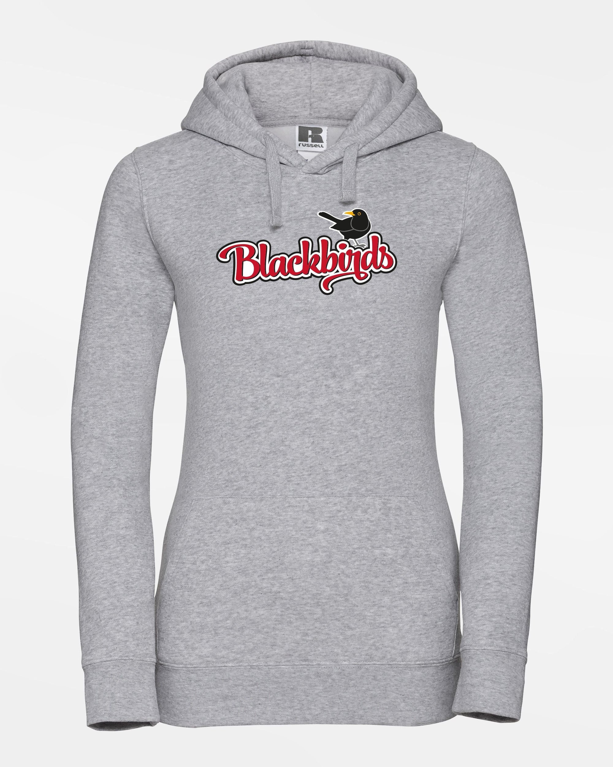 Russell Ladies Premium Heavy Hoodie "Wolfsburg Blackbirds", Bird, heather grau-DIAMOND PRIDE