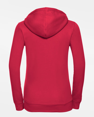 Russell Ladies Premium Heavy Zip-Hoodie "Frankfurt Eagles", Crest, rot-DIAMOND PRIDE