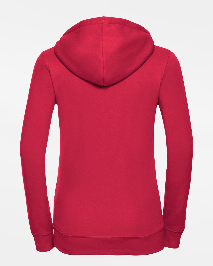 Russell Ladies Premium Heavy Zip-Hoodie "Frankfurt Eagles", Crest, rot-DIAMOND PRIDE