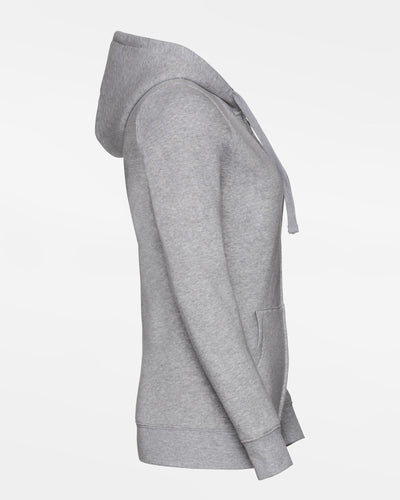Russell Ladies Premium Heavy Zip-Hoodie "Frankfurt Eagles", F, heather grau-DIAMOND PRIDE