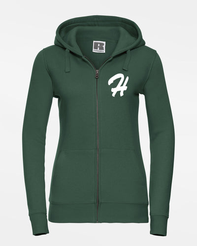 Russell Ladies Premium Heavy Zip-Hoodie "Herrenberg Wanderers", H, dunkelgrün-DIAMOND PRIDE