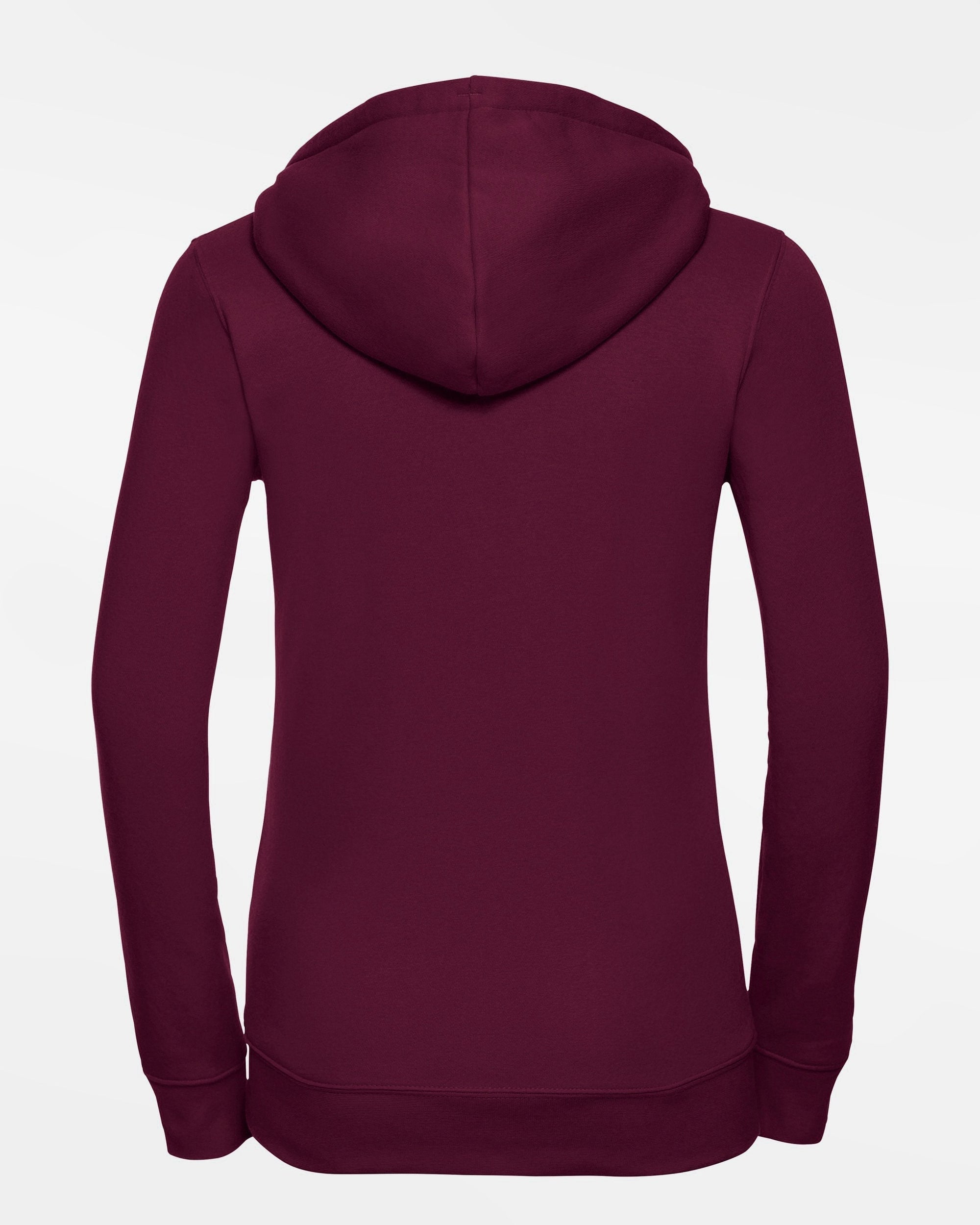 Russell Ladies Premium Heavy Zip-Hoodie "Tübingen Hawks", H, maroon rot-DIAMOND PRIDE