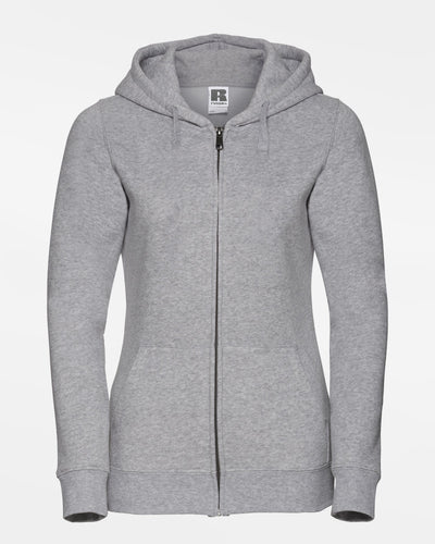 Russell Ladies Premium Heavy Zip-Hoodie, heather grau-DIAMOND PRIDE