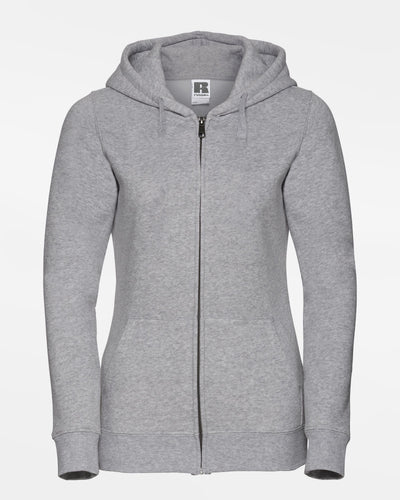 Russell Ladies Premium Heavy Zip-Hoodie, heather grau-DIAMOND PRIDE
