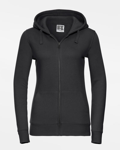 Russell Ladies Premium Heavy Zip-Hoodie, schwarz-DIAMOND PRIDE