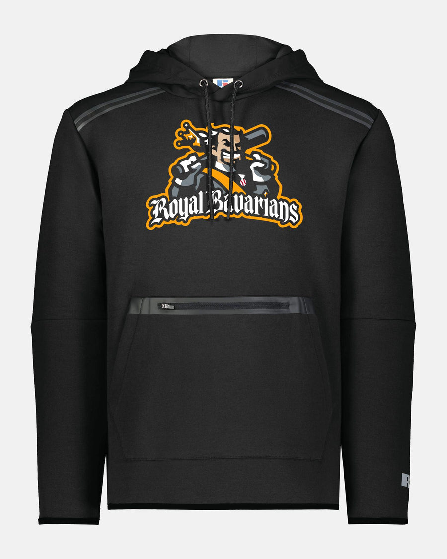 Russell Legend Long Sleeve Tech Fleece Hoodie "Füssen Royal Bavarians", Primary Logo, schwarz