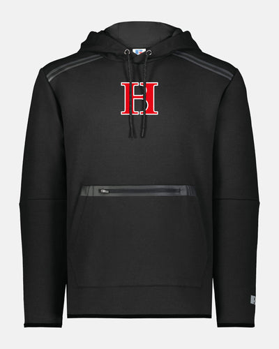 Russell Legend Long Sleeve Tech Fleece Hoodie "Hard Bulls", HB, schwarz