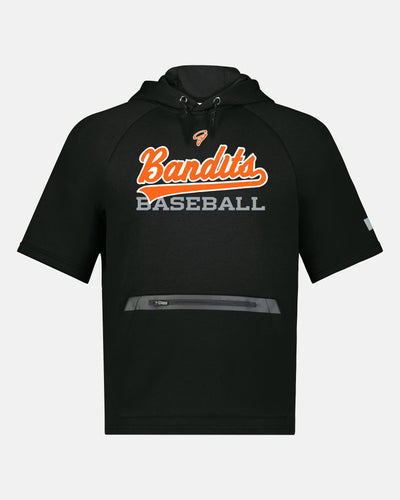 Russell Legend Short Sleeve Tech Fleece Hoodie "Gröbenzell Bandits", Baseball, schwarz