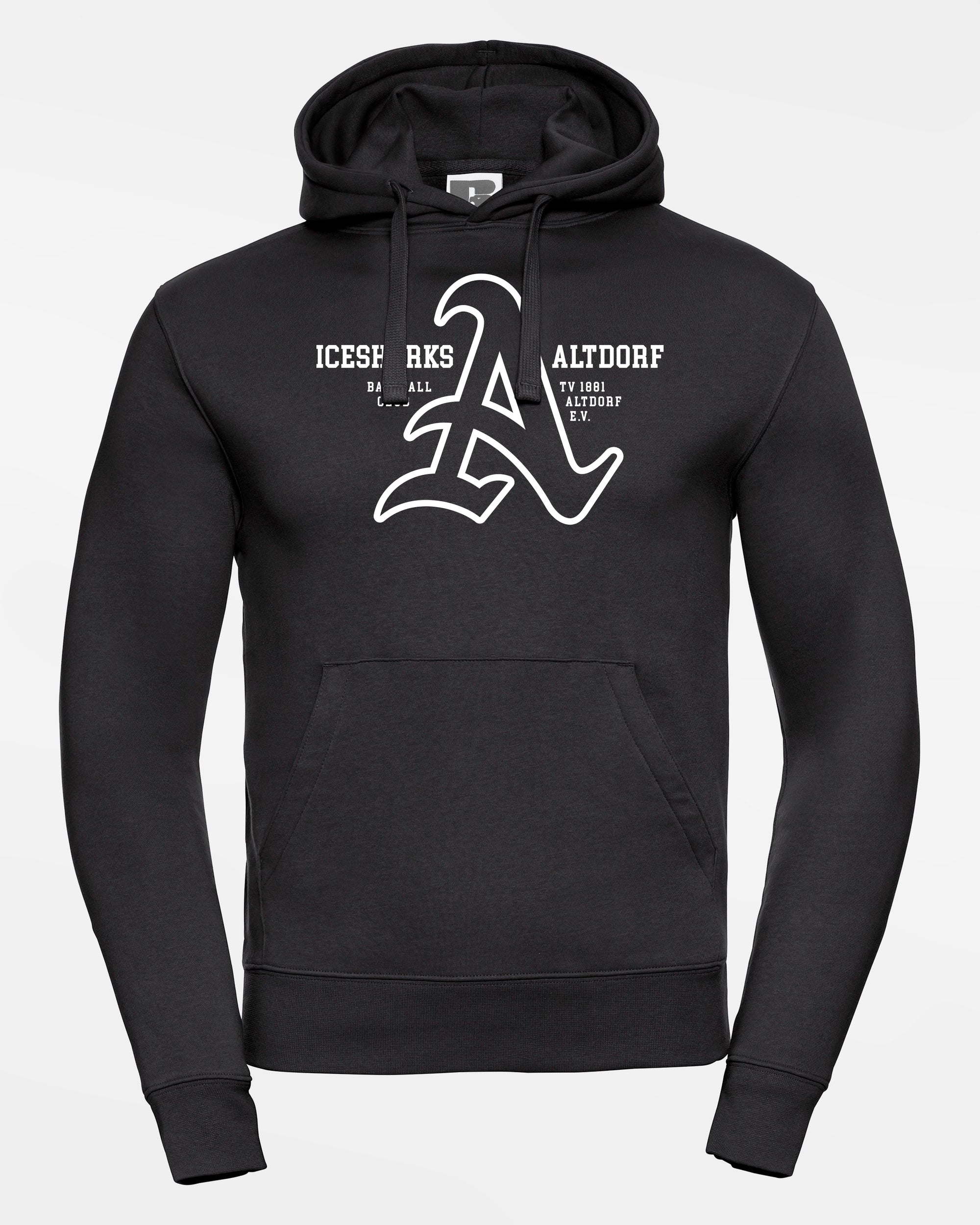 Russell Premium Heavy Hoodie "Altdorf Icesharks", City, schwarz-DIAMOND PRIDE