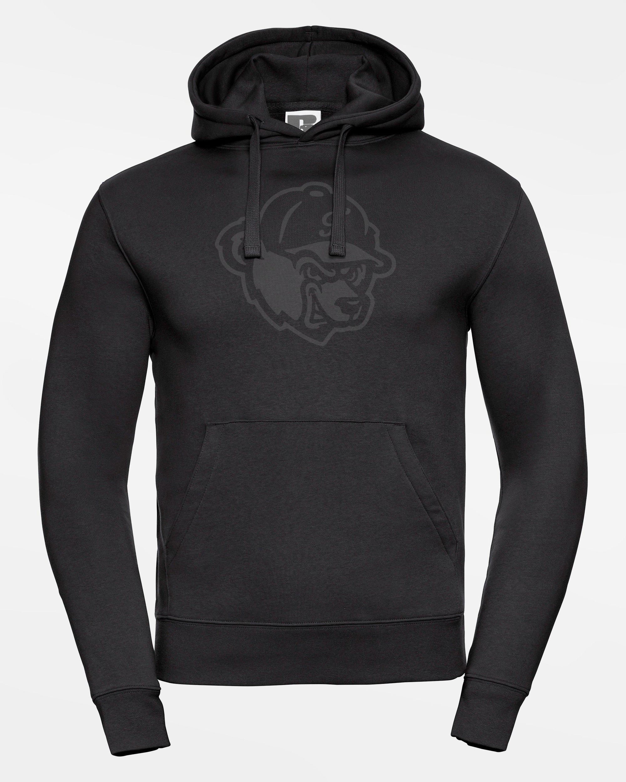 Russell Premium Heavy Hoodie "Freising Grizzlies", All-Black Bear, schwarz-DIAMOND PRIDE