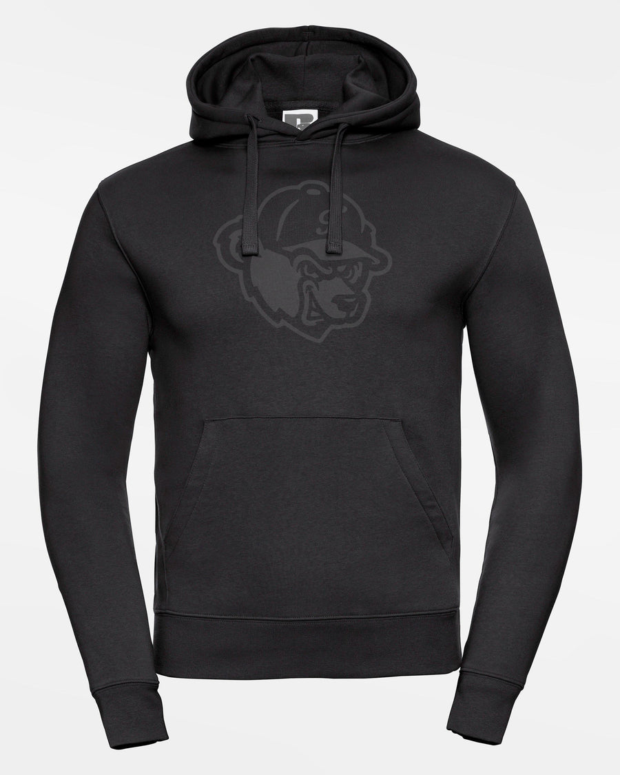 Russell Premium Heavy Hoodie "Freising Grizzlies", All-Black Bear, schwarz-DIAMOND PRIDE