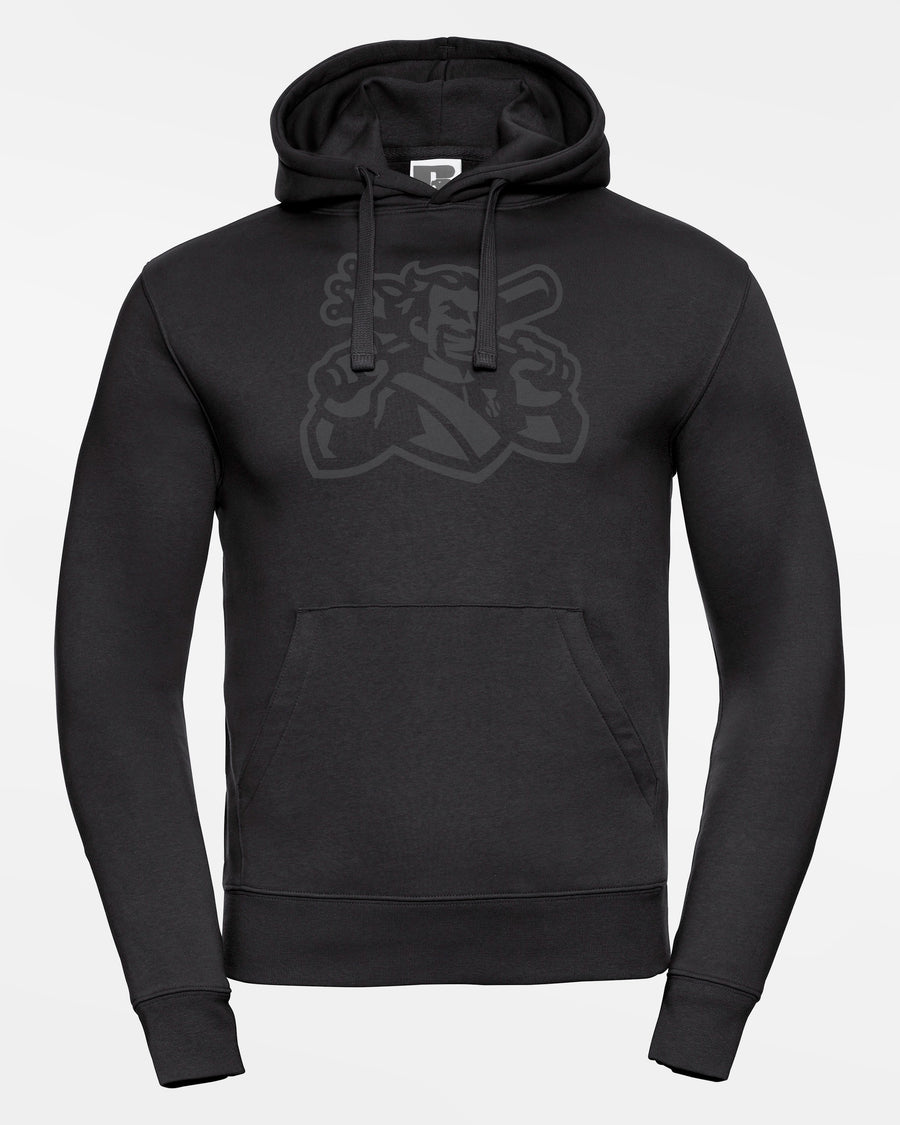 Russell Premium Heavy Hoodie, "Füssen Royal Bavarians", All-Black Portrait, schwarz-DIAMOND PRIDE