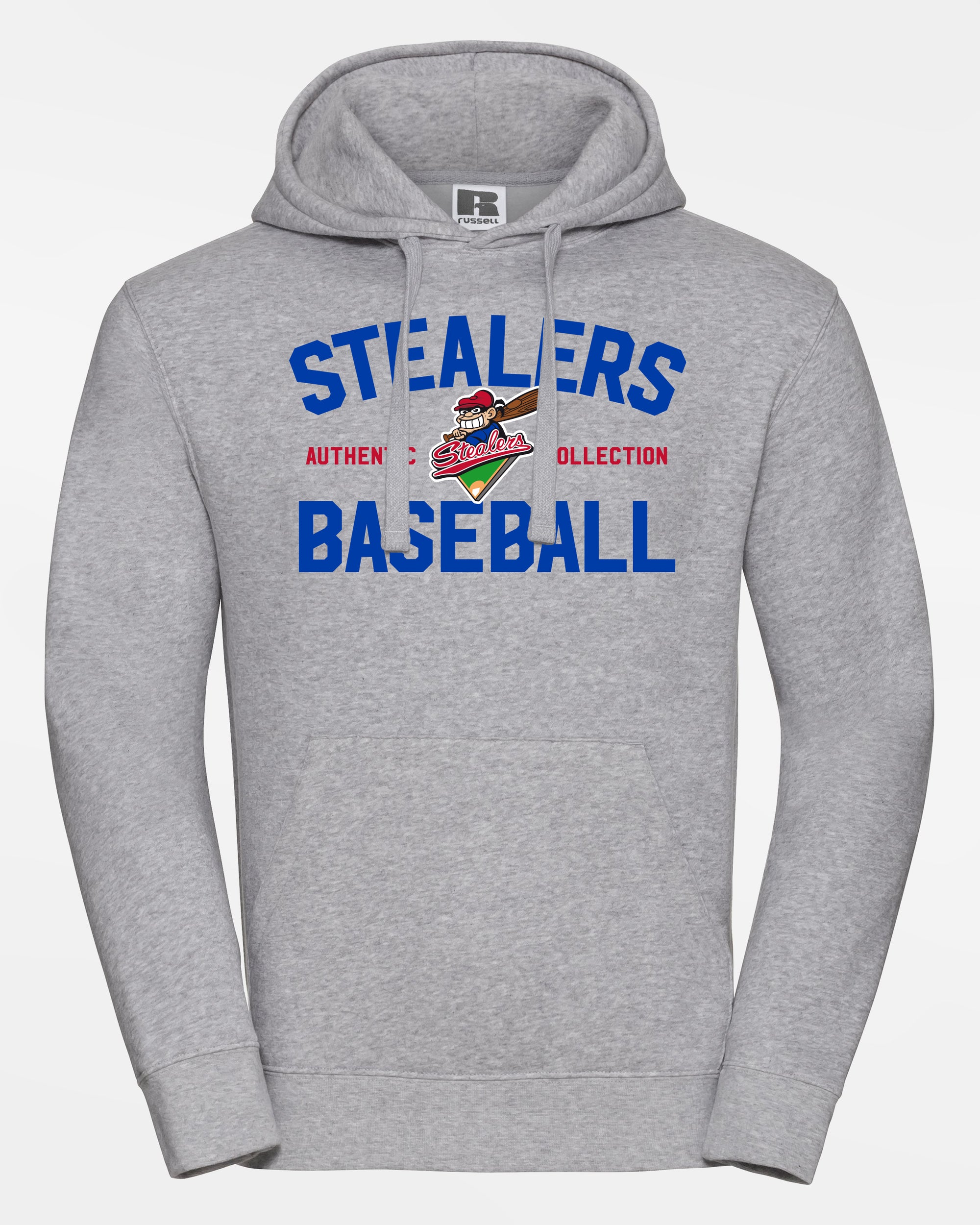 Russell Premium Heavy Hoodie "Hamburg Stealers", Baseball, heather grau-DIAMOND PRIDE