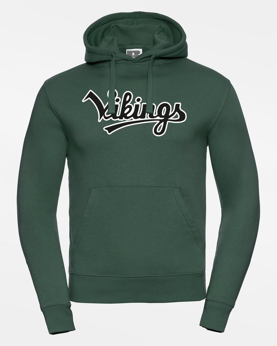 Russell Premium Heavy Hoodie „Kufstein Vikings“, Script, dunkelgrün-DIAMOND PRIDE