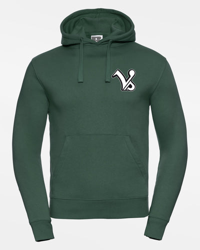 Russell Premium Heavy Hoodie "Kufstein Vikings", VS & Crest, dunkelgrün-DIAMOND PRIDE