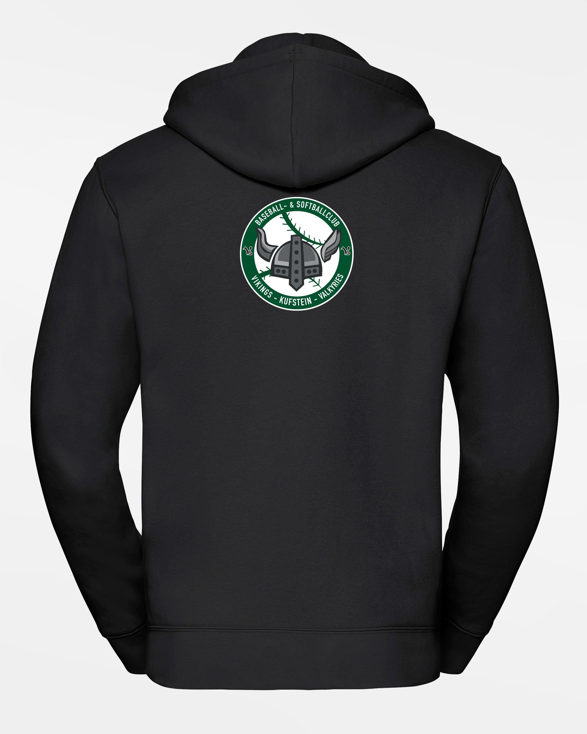 Russell Premium Heavy Hoodie „Kufstein Vikings“, VS & Crest, schwarz-DIAMOND PRIDE
