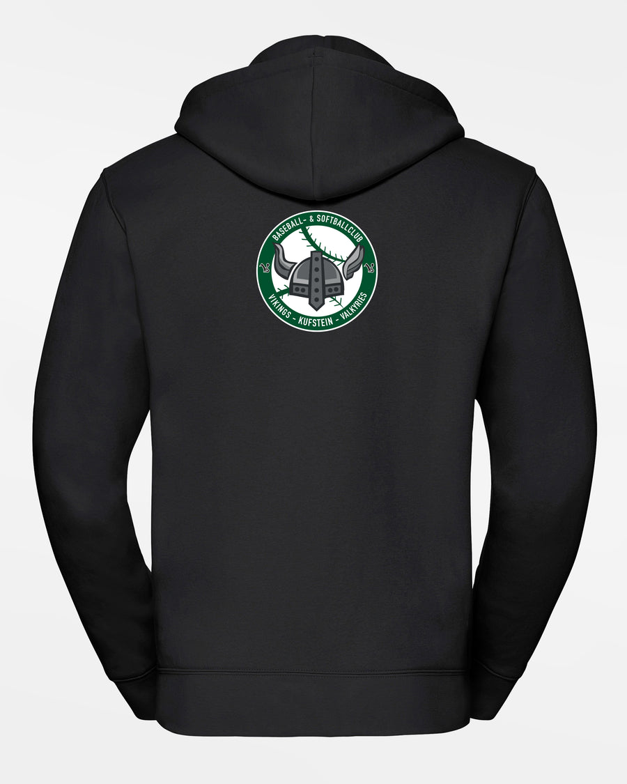 Russell Premium Heavy Hoodie „Kufstein Vikings“, VS & Crest, schwarz-DIAMOND PRIDE