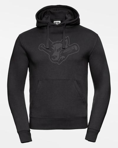 Russell Premium Heavy Hoodie "Laufer Wölfe", All-Black Wolf, schwarz-DIAMOND PRIDE