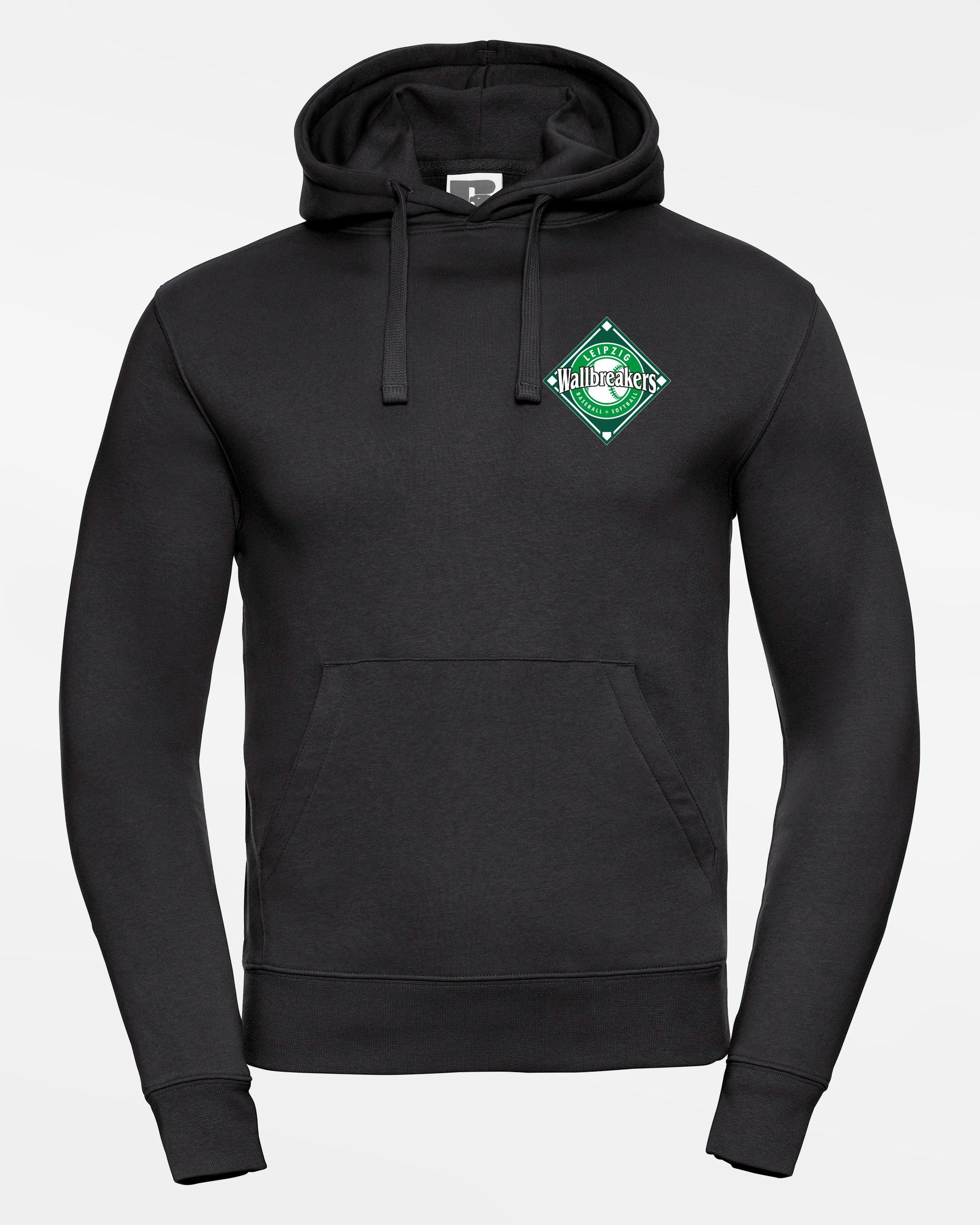 Russell Premium Heavy Hoodie "Leipzig Wallbreakers", Crest & Primary Logo, schwarz-DIAMOND PRIDE
