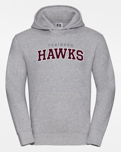 Russell Premium Heavy Hoodie "Tübingen Hawks", Script, heather grau-DIAMOND PRIDE